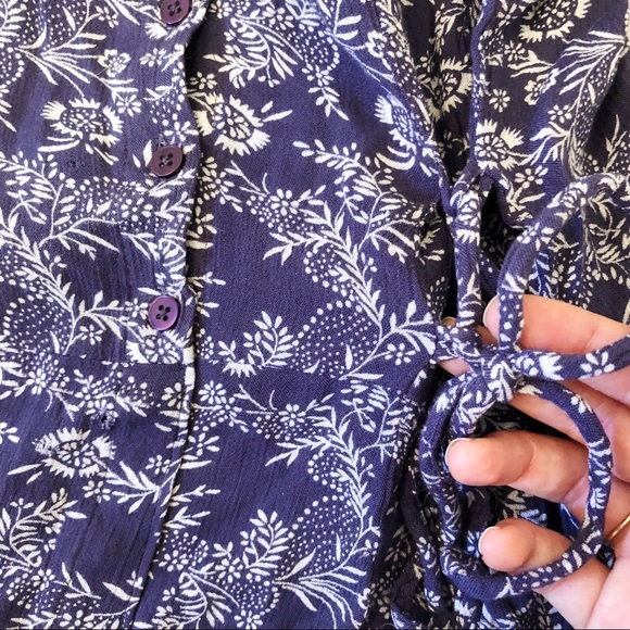 Band of Gyspsies Indigo Floral Maxi Dress - Picture 7 of 10